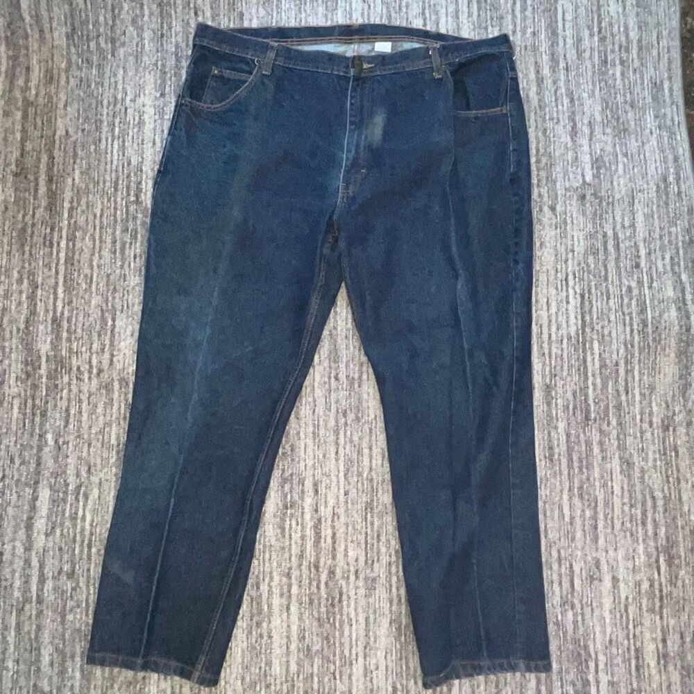 Key Apparel Men’s Size 46x32 Performance Jeans Blue‎ Dark Wash Denim Big & Tall